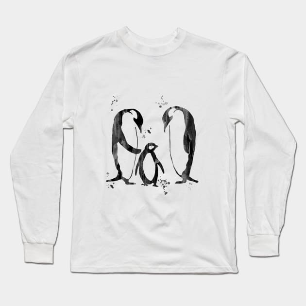 Penguin family Long Sleeve T-Shirt by RosaliArt